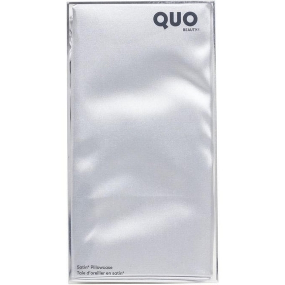 Free with $40 purchase | Quo Satin Pillowcase  Silver Brand New - Picture 1 of 3